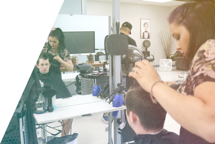 Get hand-on experience in our Hairstyling program