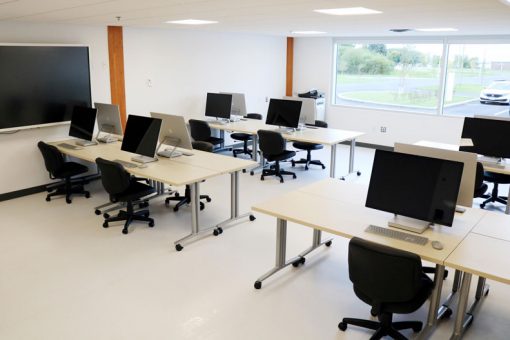 Workstations inside our Fort Frances computer lab