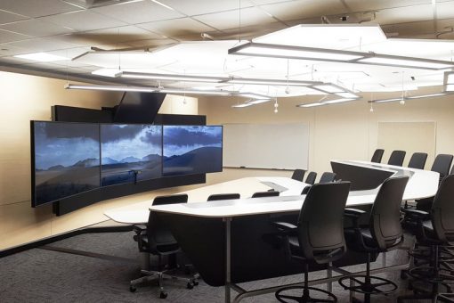 View of Kenora's telepresence room