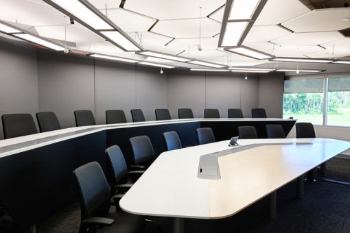 Seating area in our Telepresence room.